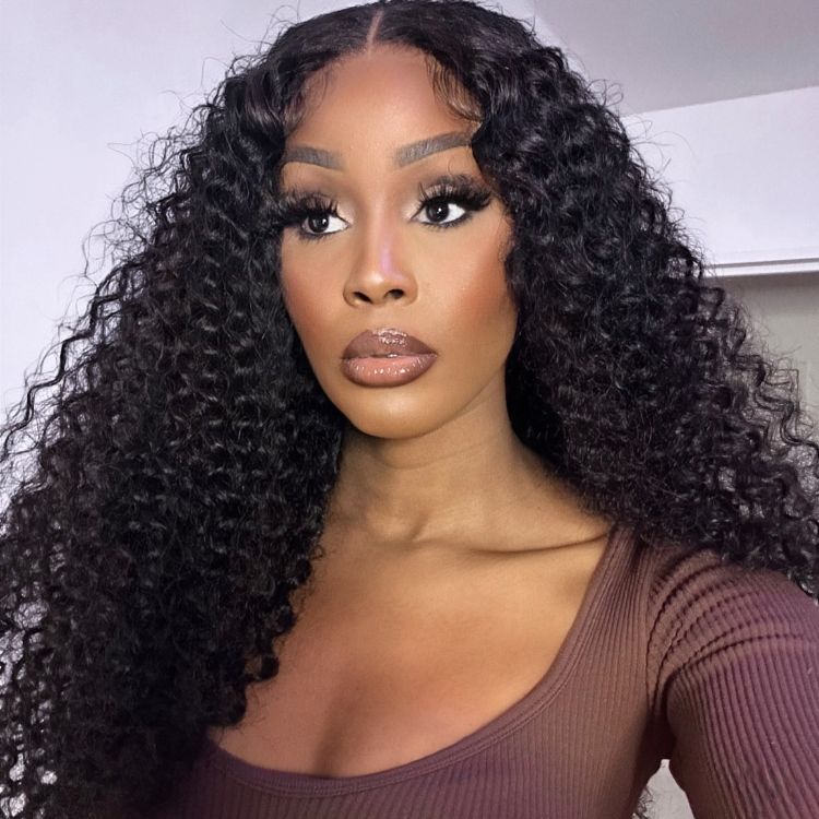 Deep Wave U Part 100% Human Hair Wig (Get One Clip Free)