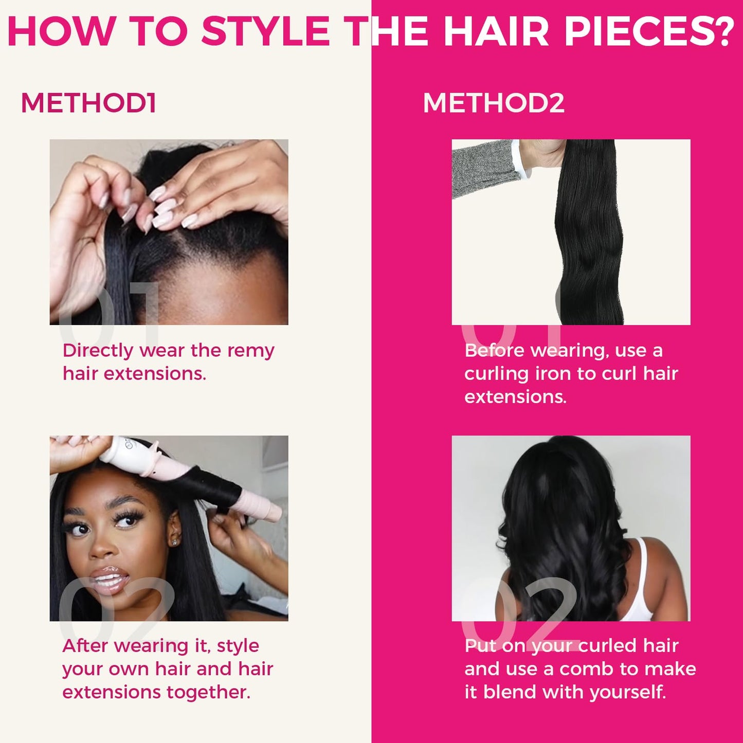 Clip in Human Hair 4PCS Body Wave Brazilian Human Hair