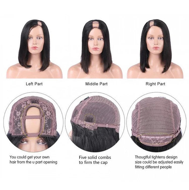 Bob Wig U Part Wig/ V Part Wig