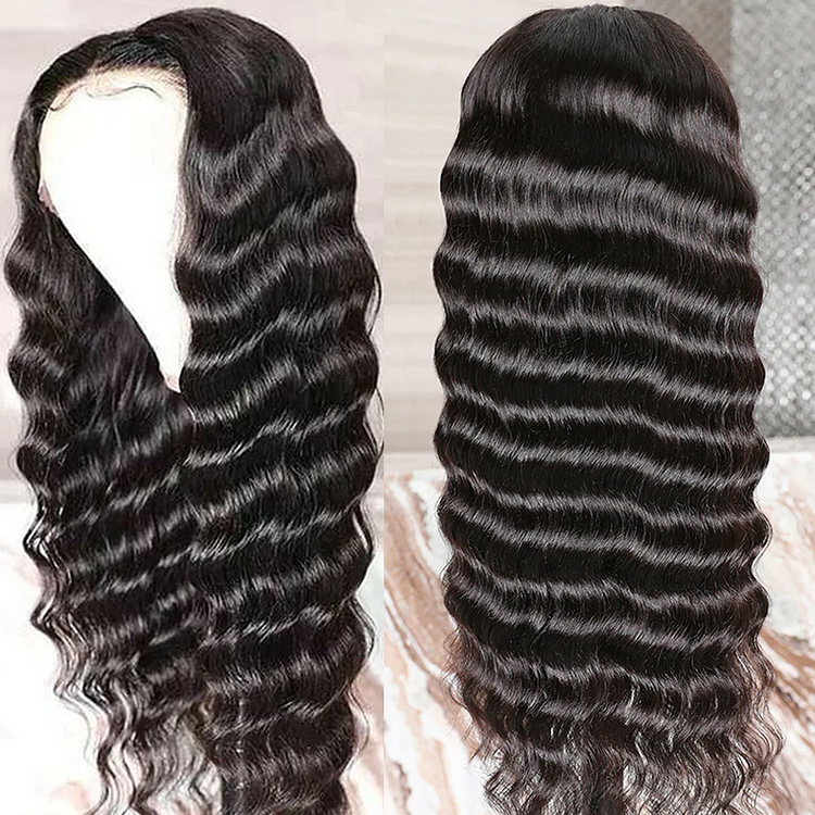 13x4 Lace Front Wigs Human Hair Loose Deep Wave Lace Frontal Wigs