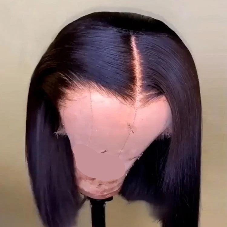 Straight Glueless 13*4 Frontal Lace  Wear and Go Shot Bob Wig