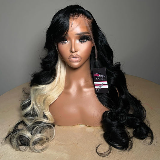 Honey Brown Highlight Body Wave 13x4 Front Lace Frontal Wig