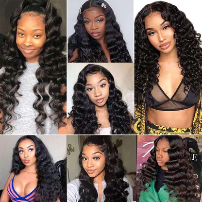 13x4 Lace Front Wigs Human Hair Loose Deep Wave Lace Frontal Wigs - LIBEAUTY HAIR