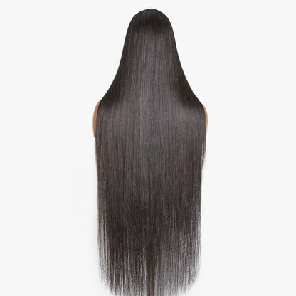 Royal Luxury Super Long Silky Straight 5x5 Closure  Lace Wig 100% Human Hair