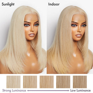 Limited Design | Blonde 613 Layered Cut Glueless 13X4 Lace Wig 100% Virgin Human Hair