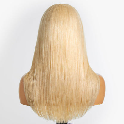 Limited Design | 613 Blonde Curtain Bangs Layered Cut Glueless 13X4  Lace Wig