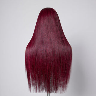 Mystery Mulberry Silky Straight 4x4 Closure Lace Glueless Wig