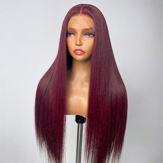 Mystery Mulberry Silky Straight 4x4 Closure Lace Glueless Wig