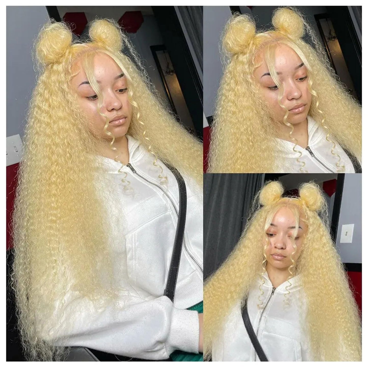 613 Blonde Deep Wave Lace Front Wig Human Hair