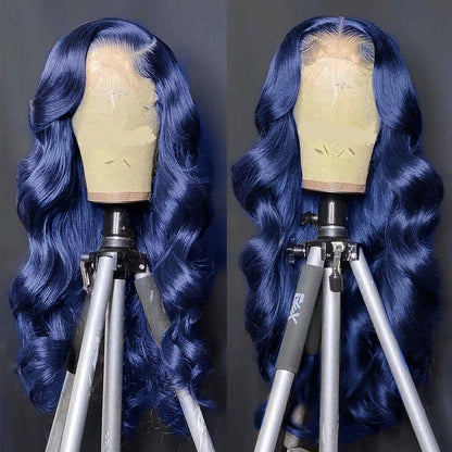 Blue Lace Front Wig Human Hair 13x4 Front lace Body Wave Human Hair