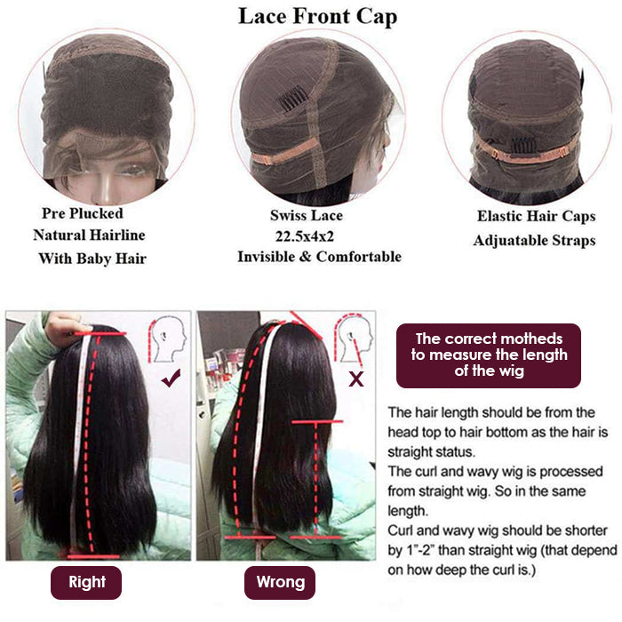 360 Transparent Lace Body Wave Lace Front Human Hair Wigs