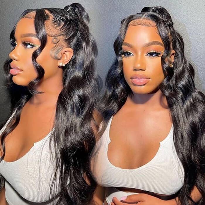 360 Transparent Lace Body Wave Lace Front Human Hair Wigs