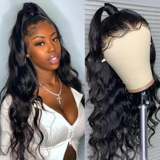 360 Transparent HD Body Wave Lace Front Human Hair Wigs