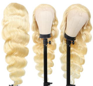 Blonde Lace Front Wigs Human Hair for Women 12A Body Wave Human Hair Wig