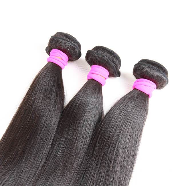 3Pcs Straight 100% Virgin Human Hair Bundles