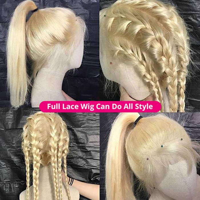 613 Glueless 360 Transparent Lace Human Hair Wigs