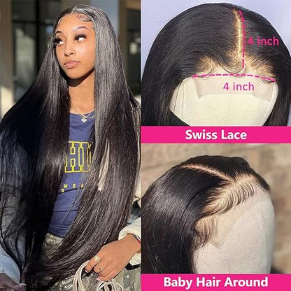 Flash Sale|100% Human Hair for Women 150 Density  Straight Lace Front Wigs Human Hair