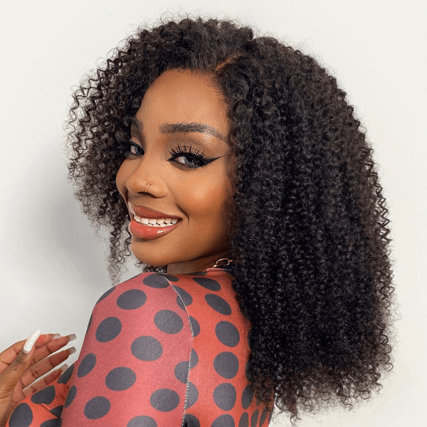 Afro Curly Free Parting Undetectable Invisible 13x4 Lace Frontal Wig | Real HD Lace