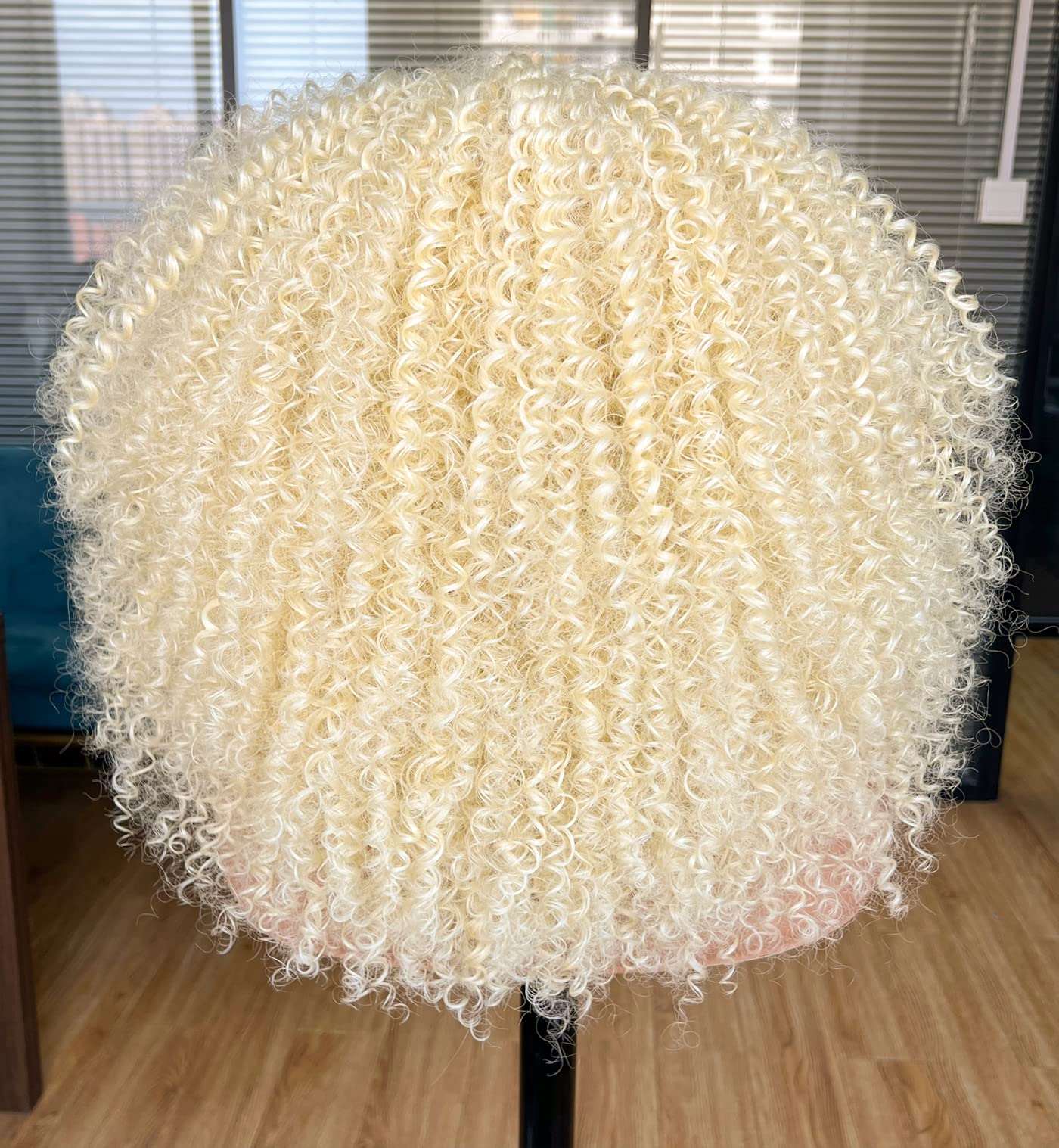 613 Curly Lace Front Wig Pre Plucked Kinky Curly Afro Wigs for Black Women Blonde 13x4  Human Hair Curly Wig