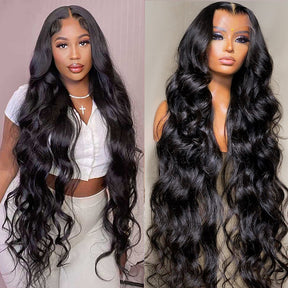 Body Wave Frontal Undetectable Long Wig 100% Human Hair 180% density