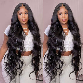 Body Wave Frontal Undetectable HD Lace Long Wig 100% Human Hair 180% density