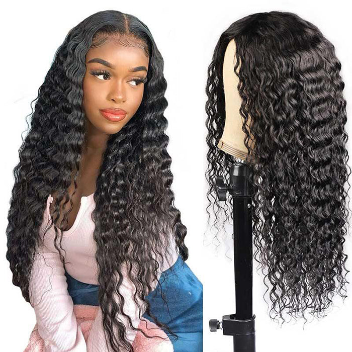 360 Lace Frontal Wig Brazilian Water Wave Lace Front Human Hair Wigs