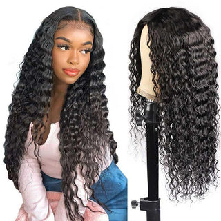 360 Lace Frontal Wig Brazilian Water Wave Lace Front Human Hair Wigs For Women