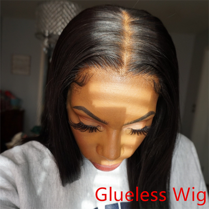 Silky Straight 13x4 Frontal Undetectable HD Lace Long Wig 100% Human Hair