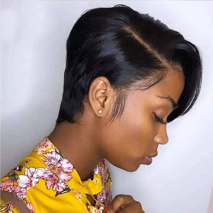 Pixie Cut Lace Front Wigs Human Hair 13x4 Lace Front Wigs Human Hair Short Bob Wigs Straight Lace Front Pixie Cut Wig