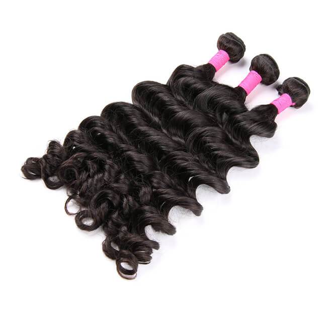 3Pcs Big Curl 100% Virgin Human Hair Bundles