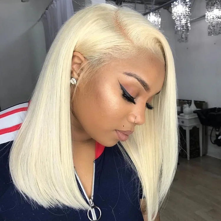 613 Blonde Bob Wig Human Hair Short Bob Wigs For Black Women